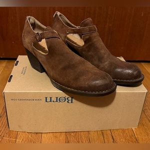 Born Mendocino Rust Tobacco Distressed Ankle Boots Size 11